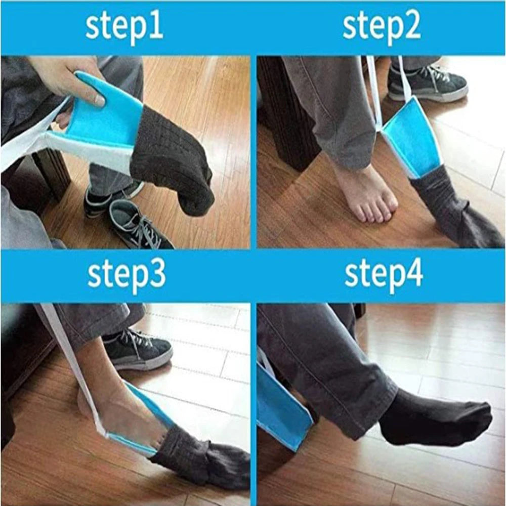 No Bending Sock Aid Device - Seniors, Disabled, and Pregnant Sock Helper Tool