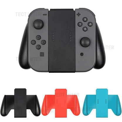 Nintendo Switch Gaming Grip Handle Controller: Comfort Bracket Support Holder - Compatible Plastic Handle Bracket for Switch Console