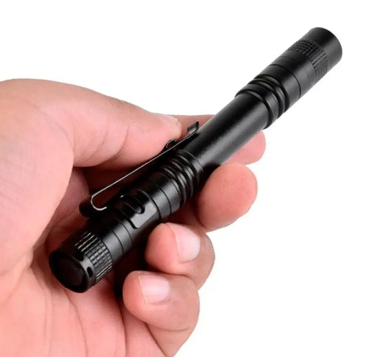 Mini Pen LED Flashlight – Waterproof Pocket Torch with Powerful LED for Camping and Hunting