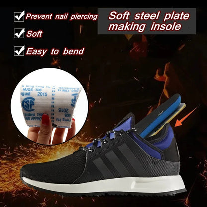 Kevlar Anti-Puncture Safety Shoe Insoles - Outdoor Work Site, Stab-Resistant Soft Pads for Labor Protection