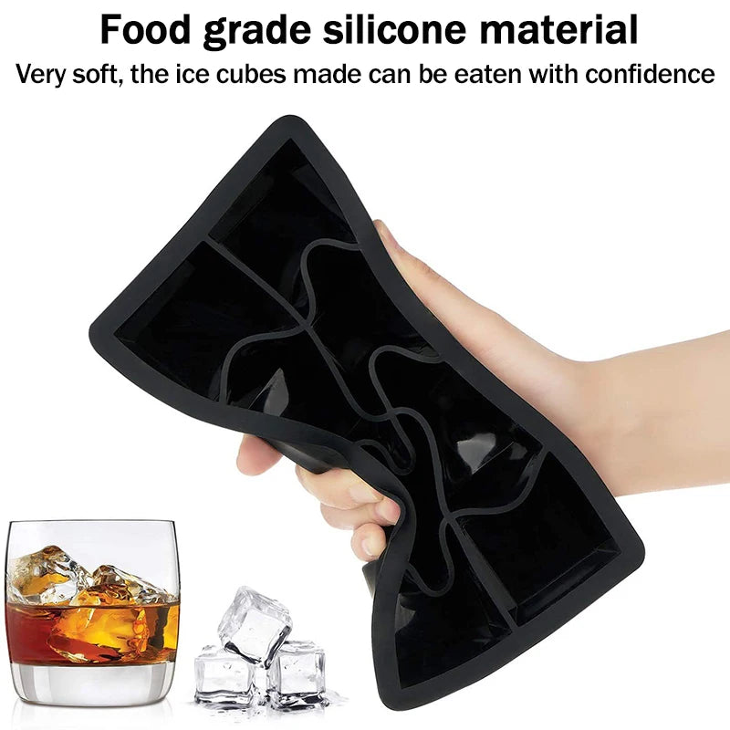 4/6/8/15 Grid Big Ice Tray Mold | Giant Jumbo Large Food Grade Silicone Ice Cube Square Tray Mold | DIY Ice Maker Ice Cube Tray