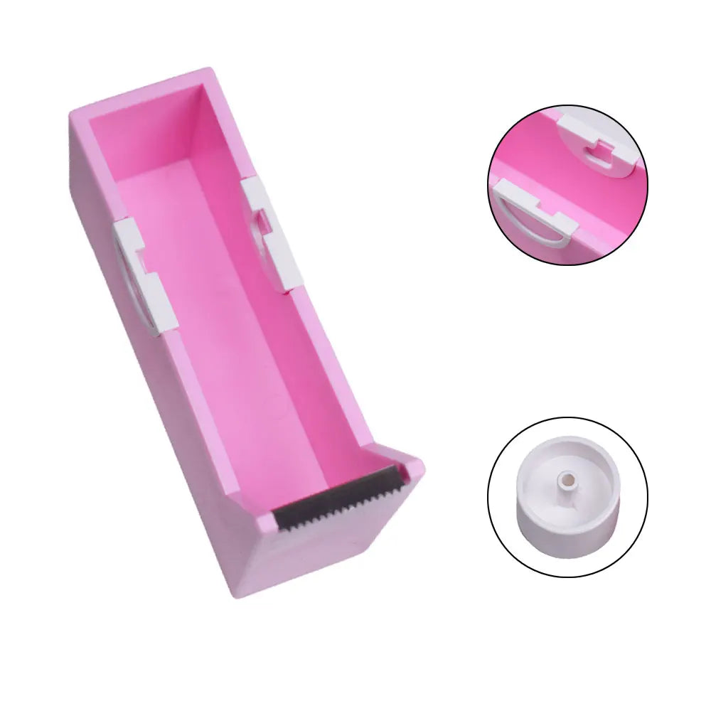 Eyelash Extension Tape Holder: Adhesive Tape Cutter Dispenser - Rotating Plastic Base for Grafting Lashes - Makeup Tool Essential