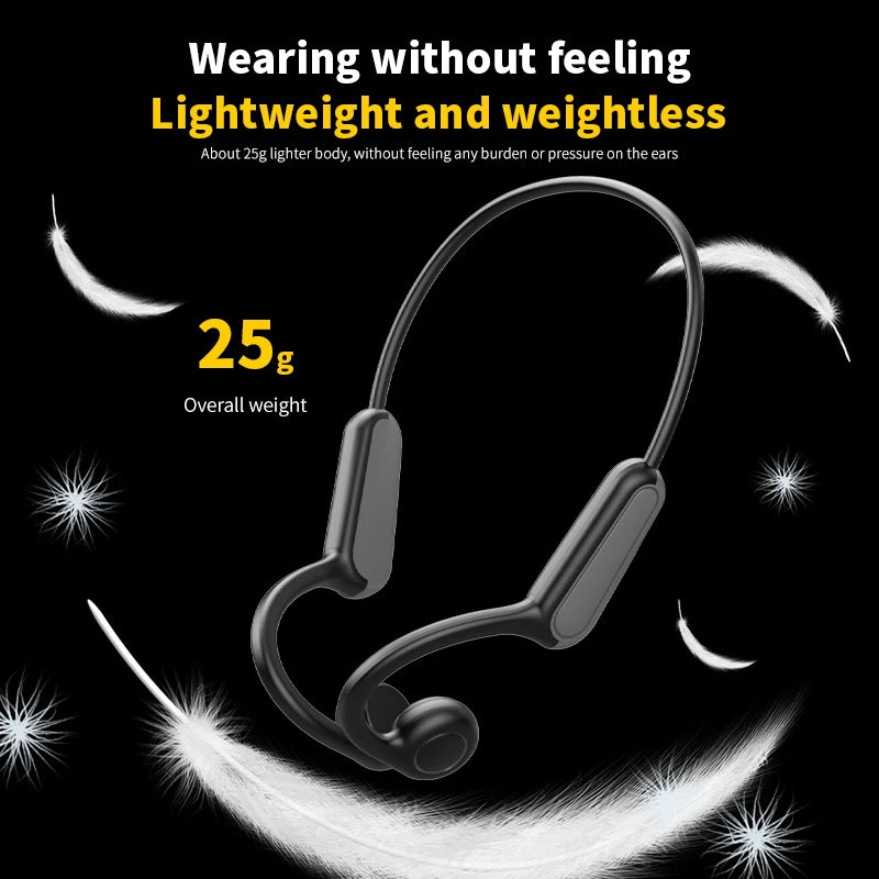 Xiaomi Mijia Real Bone Conduction Sport Headphones – Wireless Bluetooth-Compatible Earphones with Mic for Hands-Free Running