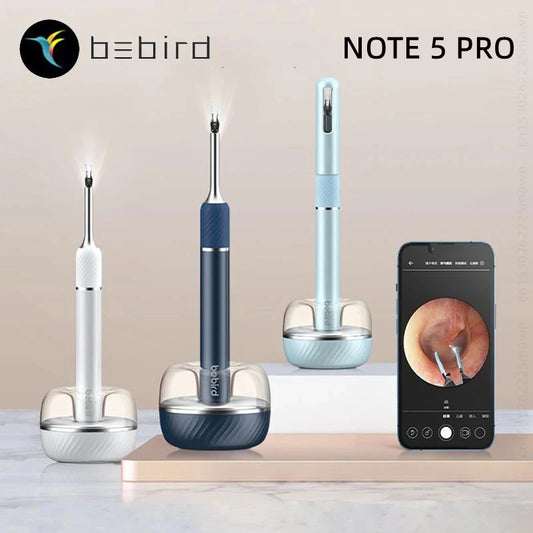 Bebird Note5 Pro Ear Cleaner: Smart Visual Ear Wax Removal Tool with Endoscope Tweezers and Mini Camera - Personal Health Care Solution