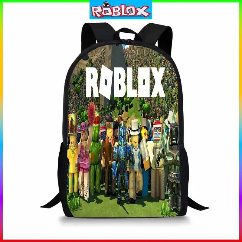 HOT ROBLOX Backpack for Kids - Anime Cartoon School Bag for Primary and Secondary Students