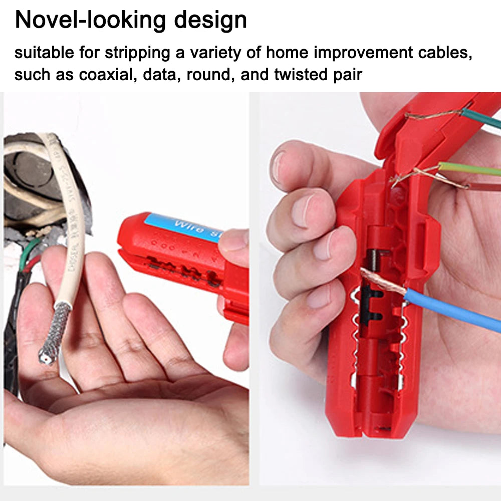 Multi-Functional Wire Stripper Cable Crimper Pliers - Crimping, Stripping, and Cutting Tool - Handy Multi-Tool