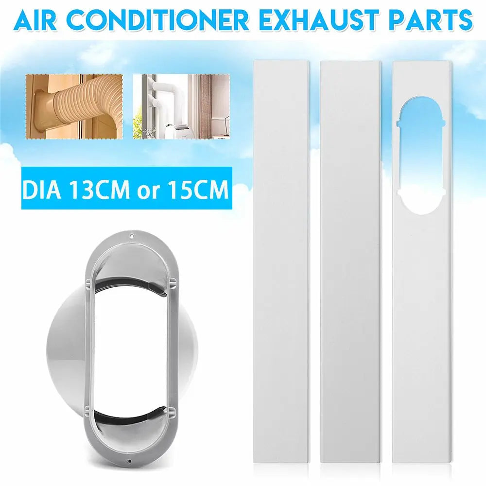 Adjustable Air Conditioner Window Kit - Slide Plate Wind Shield (2/3PCS) or Window Adaptor Connector (1PCS) - Portable Accessories