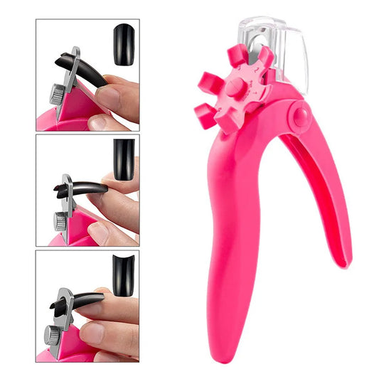 Adjustable Stainless Steel Acrylic Nail Clipper Cutter Trimmer - Nail Art Beauty Salon Tool for Manicure Projects