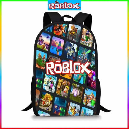 HOT ROBLOX Backpack for Kids - Anime Cartoon School Bag for Primary and Secondary Students