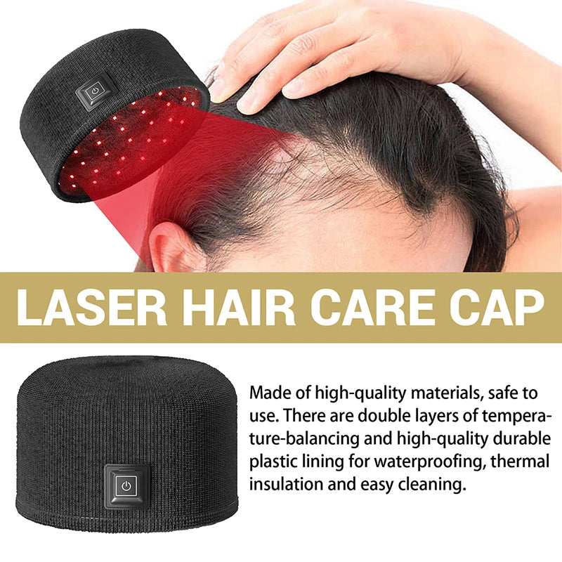 Frizz Free Hair Thickening Hat - Moisturizing and Repairing Heating Cap for Dry, Damaged Hair