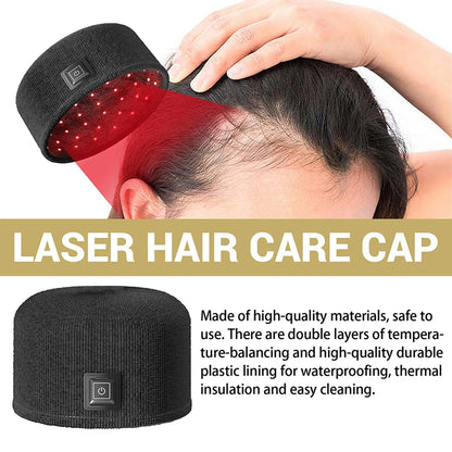 Frizz Free Hair Thickening Hat - Moisturizing and Repairing Heating Cap for Dry, Damaged Hair