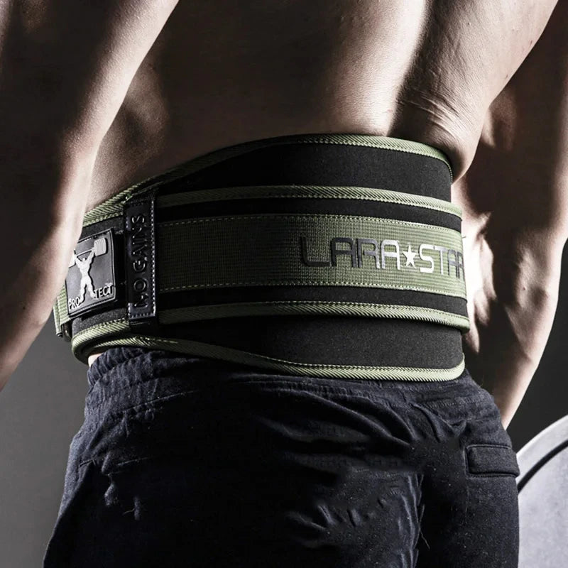 Weightlifting Fitness Belt – High-Intensity Nylon Waist Support for Squats and Deadlifts, Thickened for Men and Women Gym Training