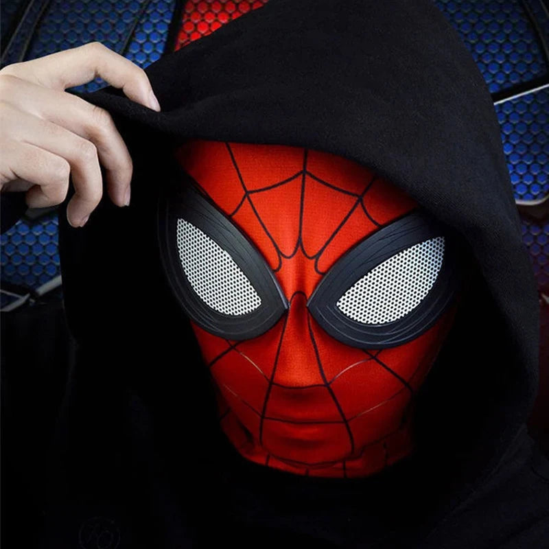 Spiderman Mask – Superhero Miles Morales and Peter Parker Cosplay Helmet, Spider-Man Halloween Costume Props for Adults