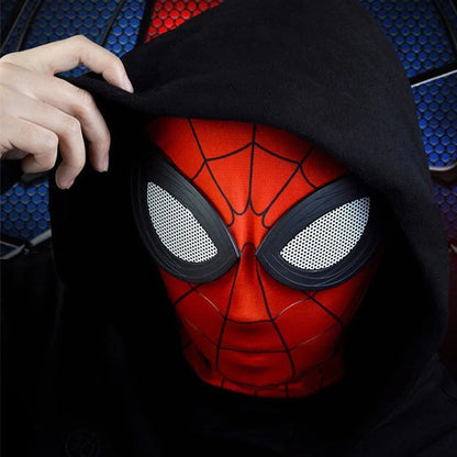 Spiderman Mask – Superhero Miles Morales and Peter Parker Cosplay Helmet, Spider-Man Halloween Costume Props for Adults