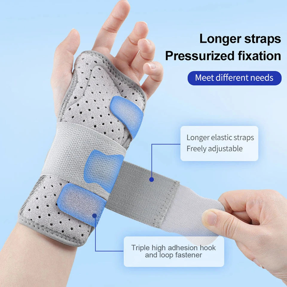 Breathable Professional Wrist Support | Splint Brace for Arthritis, Carpal Tunnel, Sprains, Tendinitis