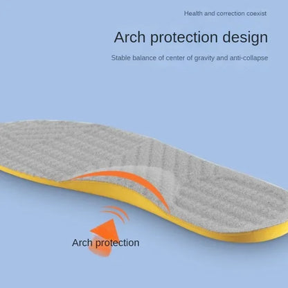 PU Orthotic Insole for Flat Feet: Arch Support Orthopedic Shoe Inserts for Men & Women - O/X Leg Corrected Care Pad