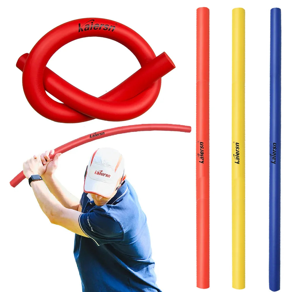 Kaiersn Indoor Soft Golf Swing Aid: Multi-functional Power Stick Trainer - Foam Swing Stick for Training Power Whip