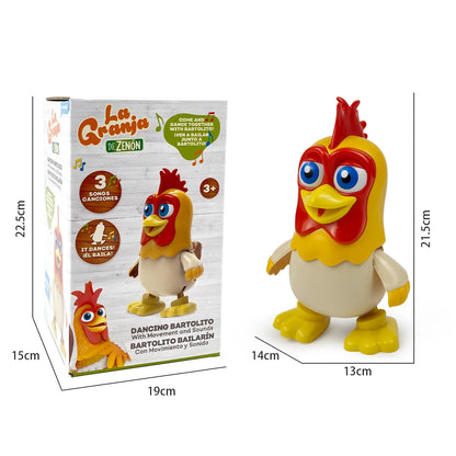 Fun Learning with La Granja de Zenon: Dancing Chicken Bartolito Baby Toy - Interactive Music Toy for Toddlers, Promoting Early Education and Entertainment