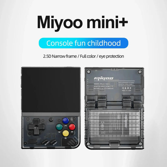 Discover Gaming Nostalgia with MIYOO Mini Plus Portable Retro Handheld Game Console V2 - 3.5 Inch IPS Screen Classic Video Game Console with Linux System