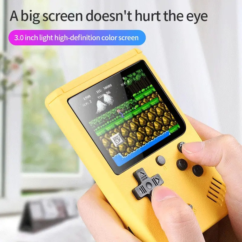 Retro Portable Mini Handheld Video Game Console - 8 Bit 3.0 Inch Color LCD - Built-in 500 Games - Kids Color Game Player