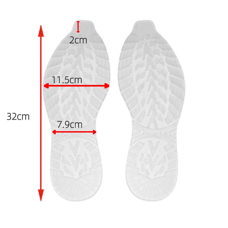 Rubber Replacement Soles for Men and Women - Wearproof Anti-Slip Outsole Insoles, Shoe Repair Patch for Sneakers