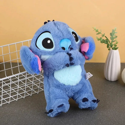 Kawaii Stitch Plush Doll - Soothing Musical Baby Sleeping Companion with Air Bag, Light, and Breathing Toy - Perfect Gift