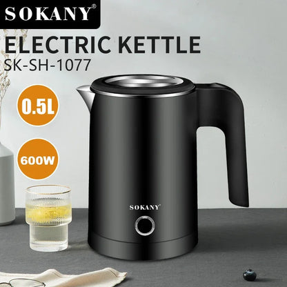 Houselin Compact Electric Kettle 0.5L - Small Tea and Coffee Water Boiler