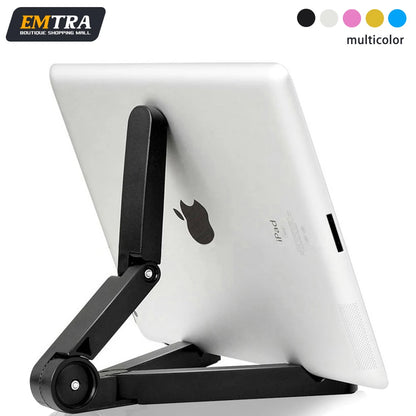 EMTRA Universal Folding Tablet Holder: Compatible with iPad Air Pro, Samsung, Xiaomi, Huawei - Fits 4.7 to 12.9 inch Tablets - iPad Accessories