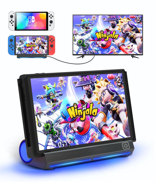 Portable Switch TV Docking Station | Switch Dock for Nintendo Switch/Nintendo Switch OLED - with 4K HDMI Adapter/USB 2.0/Type-C Port