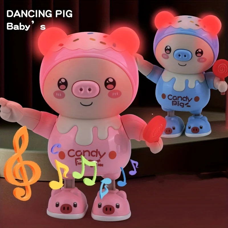 Upgraded Electronic Dancing Pig Toy – Electric Light-Up Music and Twisting Swing Smart Doll | Cute Walking Pig for Kids