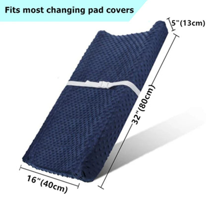 Soft Reusable Changing Pad Cover: Minky Dot Foldable Travel Baby Diaper Pad Sheets - Breathable and Convenient