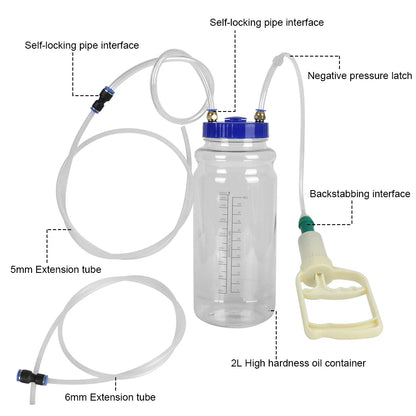 1pc Vacuum Pump Maintenance Tool: Oil Change Suction Artifact Manual Pump - Universal 2L Capacity