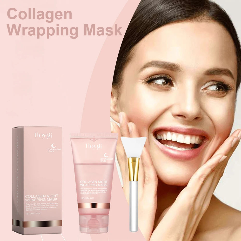 75ml Collagen Peel-Off Mask - Firming, Deep Cleansing Night Mask for Daily Face Skincare and Skin Peeling