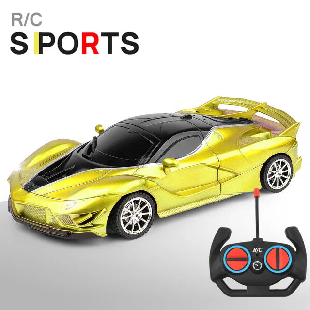 1/18 Scale RC Sports Car with LED Light - 2.4G Radio Remote Control, High-Speed Drifting Vehicle, Racing Toy for Boys and Girls