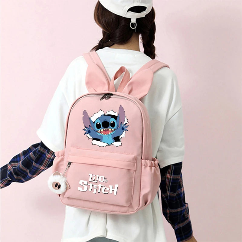 Cute Disney Lilo and Stitch Backpack – Rucksack for Kids, Teens, and Students, Casual School Bag and Birthday Gift