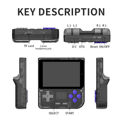 POWKIDDY V10 Handheld Game Console - 3.5 Inch 480x320 IPS Full Screen, Retro OpenDingux System, Affordable Gift for Children