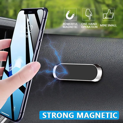 Magnetic Car Phone Holder Stand: Air Vent Magnet Mount Support for Smartphone GPS Bracket - iPhone Samsung Xiaomi Compatible