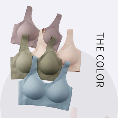 Ultra-Thin Seamless Push-Up Bra: Women's Sleeping Yoga Sports Underwear - Sexy Lingerie for Comfort and Support