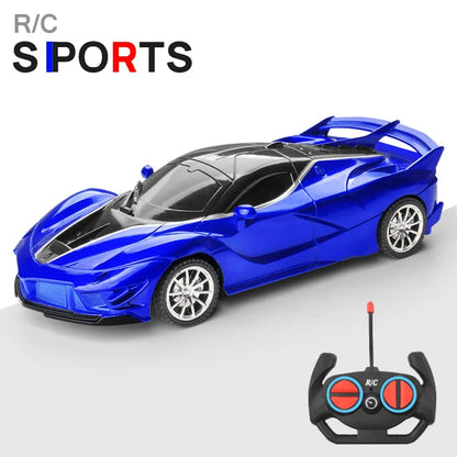 1/18 Scale RC Sports Car with LED Light - 2.4G Radio Remote Control, High-Speed Drifting Vehicle, Racing Toy for Boys and Girls