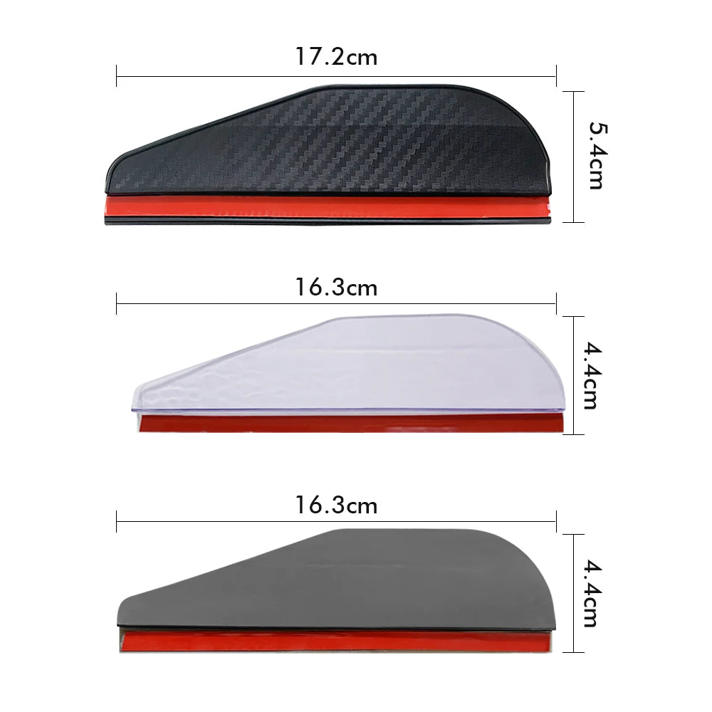 2PCS Car Rearview Mirror Rain Eyebrow - Carbon Fiber Sun Visor Shade Cover Protector for Clear Vision - Rain Car Mirror Accessories