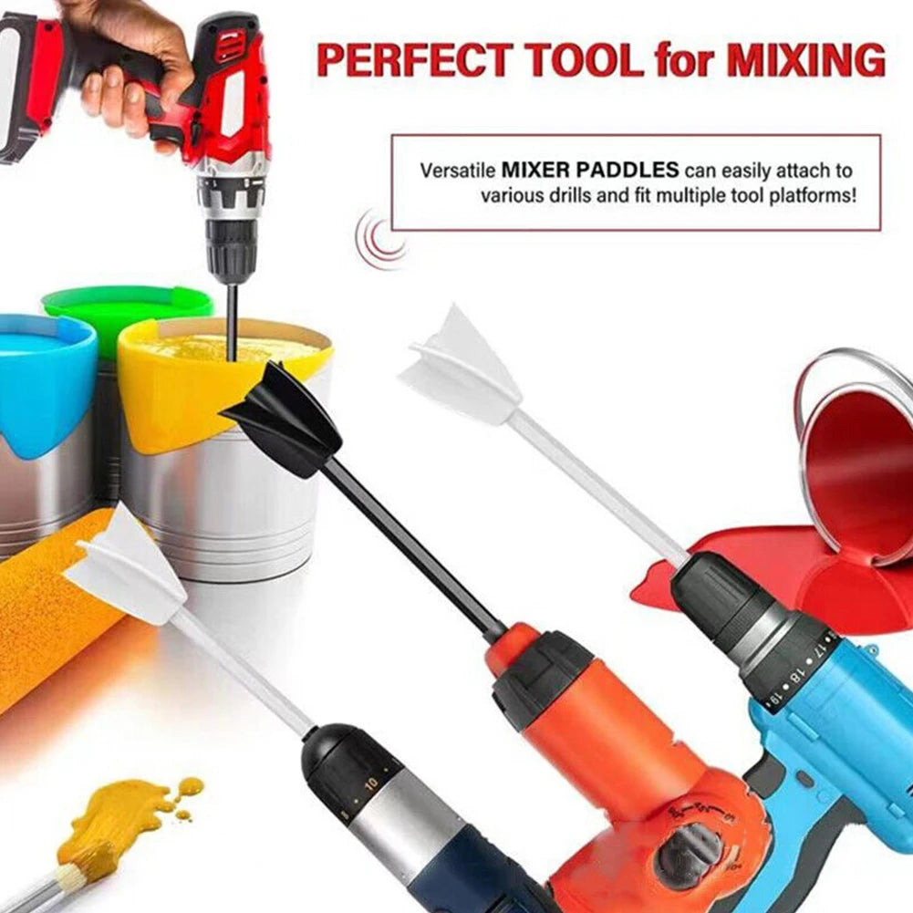 Epoxy Mixer Paint Drill Attachment | Spiral Blade Stirring Rod Tool | Paddle for Consistency in Liquids & Resin