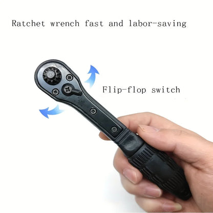 Electric Drill 2 in 1 Special Chuck Key Wrench - Labor-Saving Ratchet Quick Disassembly Three-Jaw Accessory for Handgun Drills