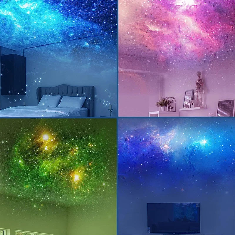 Astronaut Galaxy Projector LED Night Light – Starry Sky Atmosphere Lamp for Bedroom and Home Desktop Decoration