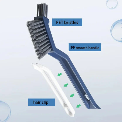 2-in-1 Cleaning Brush for Corners and Gaps: Versatile Bathroom and Floor Tiles Cleaner - Effective Multipurpose Tool