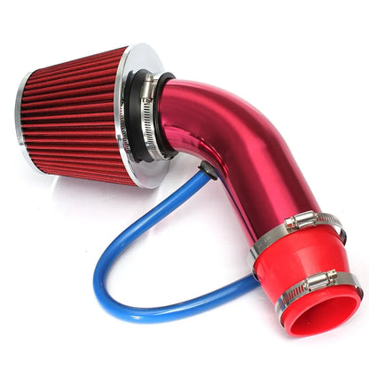 76mm Car Refitted Winter Mushroom Head Air Filter Intake Pipe Kit - High Flow Aluminum Pipe & Cold Air Filter