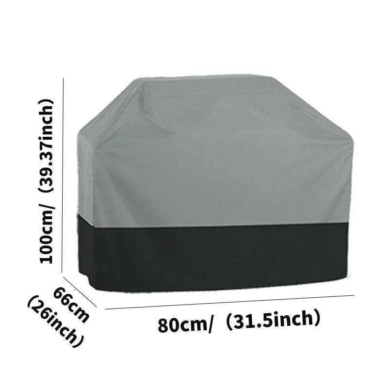 210T Oxford Cloth BBQ Cover - Waterproof, UV-Resistant Heavy Duty Garden Oven and Carbon Grill Protective Cover