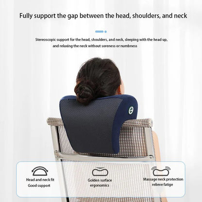 Memory Foam Neck Support Pillow – Orthopedic Rest for Office, Lunch Break, Travel, and Desk Naps, Ideal Headrest for Students