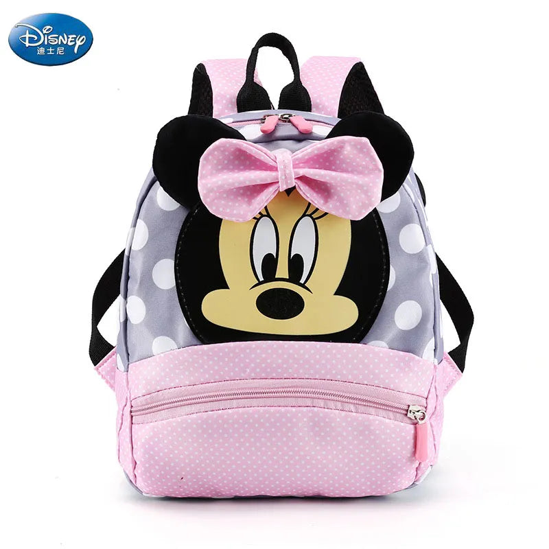 Disney Cartoon Backpack for Boys and Girls - Minnie Mickey Mouse Children's Lovely Schoolbag, Kindergarten Kids Gift