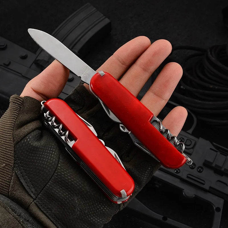 Multifunctional Stainless Steel Gift Knife - 5, 7, 9, or 11 Open Tools, Ideal for Camping and Pliers Use