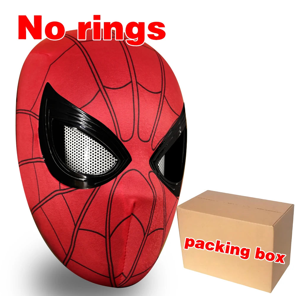 Spiderman Mask with Movable Eyes – Remote Control Peter Parker Cosplay Toy | Halloween Costume and Christmas Gift for Kids